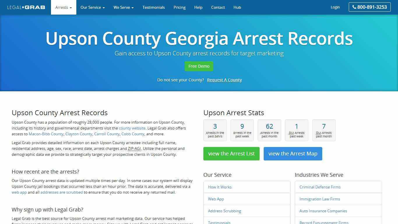 Upson County Georgia Arrest Records · Arrest Reports · Jail Bookings Blotter
